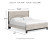 Ashley Vessalli Gray King Panel Bed with Mirrored Dresser and Nightstand