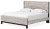 Ashley Vessalli Gray King Panel Bed with Mirrored Dresser