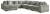 Ashley Lindyn Ivory 6-Piece Sectional with Ottoman