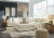 Ashley Lindyn Ivory 5-Piece Sectional with LAF Chaise / RAF Chair and Ottoman