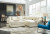 Ashley Lindyn Ivory 5-Piece Sectional with LAF Chaise / RAF Chair and Ottoman