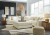 Ashley Lindyn Ivory 5-Piece Sectional with Ottoman 21104/17/46(2)/77/64/08