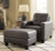 Benchcraft Venaldi Gunmetal Chair and Ottoman