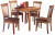Ashley Berringer Rustic Brown Dining Table and 4 Chairs