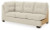 Benchcraft Falkirk Parchment 2-Piece Sectional with Ottoman