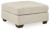 Benchcraft Falkirk Parchment 2-Piece Sectional with Ottoman