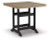Ashley Fairen Trail Black Driftwood Outdoor Counter Height Dining Table and 4 Barstools
