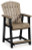 Ashley Fairen Trail Black Driftwood Outdoor Counter Height Dining Table and 2 Barstools