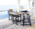 Ashley Fairen Trail Black Driftwood Outdoor Counter Height Dining Table and 2 Barstools