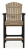 Ashley Fairen Trail Black Driftwood Outdoor Bar Table and 2 Barstools