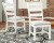 Ashley Valebeck White Brown Dining Table and 8 Chairs