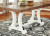 Ashley Valebeck White Brown Dining Table and 8 Chairs