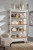 Ashley Realyn White Brown Home Office Desk and Storage