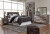 Benchcraft Derekson Multi Gray Queen/Full Panel Headboard Bed with Mirrored Dresser, Chest and Nightstand