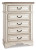 Ashley Realyn Chipped White Full Panel Bed with Mirrored Dresser, Chest and 2 Nightstands Ashley Realyn Chipped White Full Panel Bed with Mirrored Dresser, Chest and 2 Nightstands