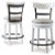 Ashley Valebeck White Brown Counter Height Dining Table and 2 Barstools