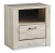 Ashley Bellaby Whitewash Queen Panel Bed with Mirrored Dresser and 2 Nightstands 