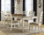 Ashley Realyn Chipped White Dining Table and 8 Chairs