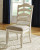 Ashley Realyn Chipped White 9-Piece Dining Set with Rectangular Table and 8 Ribbon Back Chairs