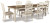 Ashley Realyn Chipped White 7-Piece Dining Set with Rectangular Table and 6 Ladderback Chairs