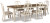 Ashley Realyn Chipped White 7-Piece Dining Set with Rectangular Table and 6 Ladderback Chairs