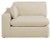 Benchcraft Elyza Linen 3-Piece Sectional with Ottoman