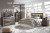 Benchcraft Derekson Multi Gray Queen Panel Bed with 2 Storage Drawers with Mirrored Dresser, Chest and 2 Nightstands B100/13/B200/57/54S/95/31/36/46/92(2)