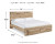 Ashley Hyanna Tan Brown King Panel Storage Bed with Mirrored Dresser, Chest and 2 Nightstands