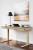 Ashley Elmferd Light Brown Home Office Desk and Filing Cabinet