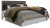 Benchcraft Derekson Multi Gray King Panel Headboard Bed with Mirrored Dresser and Chest