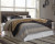 Benchcraft Derekson Multi Gray King Panel Headboard Bed with Mirrored Dresser