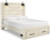 Ashley Cambeck Whitewash Queen Panel Bed with 2 Storage Drawers with Dresser