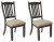 Ashley Tyler Creek Black Grayish Brown 2-Piece Dining Room Chair