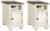 Ashley Realyn White Brown 2 Chairside End Tables