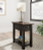 Ashley Tyler Creek Grayish Brown Black 2 End Tables with USB Ports