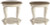 Ashley Realyn White Brown 2 End Tables