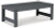 Ashley Amora Charcoal Gray Outdoor Coffee Table with 2 End Tables