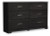 Ashley Belachime Black Twin Panel Bed with Dresser