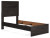 Ashley Belachime Black Twin Panel Bed with Dresser