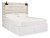 Ashley Cambeck Whitewash King Panel Headboard Bed with Mirrored Dresser, Chest and Nightstand