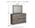 Ashley Ralinksi Gray Queen Panel Bed with Mirrored Dresser and Nightstand