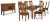 Ashley Ralene Medium Brown Dining Table and 8 Chairs with Storage