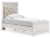 Ashley Altyra White Twin Panel Bed with Dresser