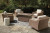 Ashley Beachcroft Beige Outdoor Dining Table and 4 Arm Chairs