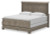 Ashley Lexorne Gray California King Sleigh Bed with Mirrored Dresser and Nightstand