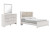 Ashley Altyra White Queen Panel Bookcase Bed with Mirrored Dresser B2640/54/65/96/31/36