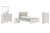 Ashley Altyra White Queen Panel Bed with Mirrored Dresser, Chest and Nightstand B2640/54/57/96/31/36/46/92