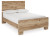 Ashley Hyanna Tan Brown Full Panel Bed with Mirrored Dresser