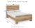 Ashley Hyanna Tan Brown Full Panel Bed with Mirrored Dresser