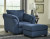 Ashley Darcy Black Chair and Ottoman